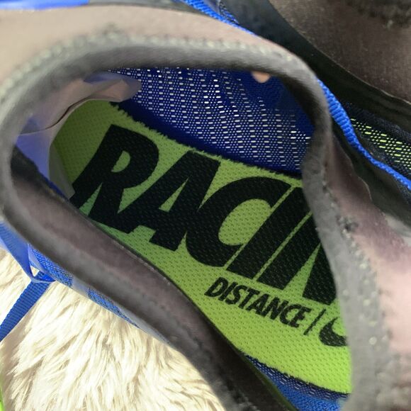 Nike Track Shoes Men 11 Blue White Black Green Zoom Mamba 3 Racing Spikes 706617 - Picture 10 of 13